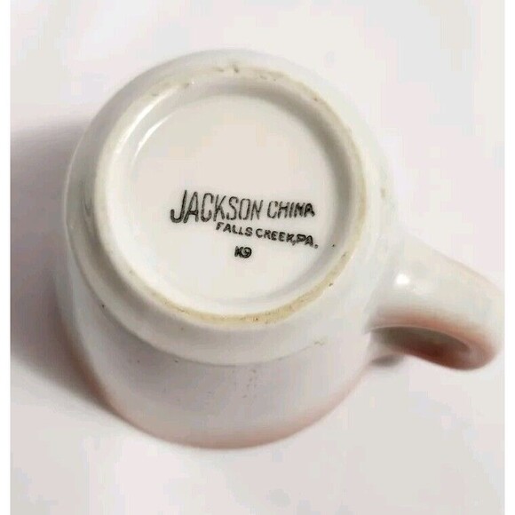 Vintage Jackson Custom China Mug Pink Fade On White K9 - Picture 4 of 7